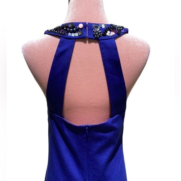 TRINA TURK SPRING SUMMER SLEEVELESS DRESS STONE BEADS PEARLS BLING MEDIUM - Picture 6 of 10